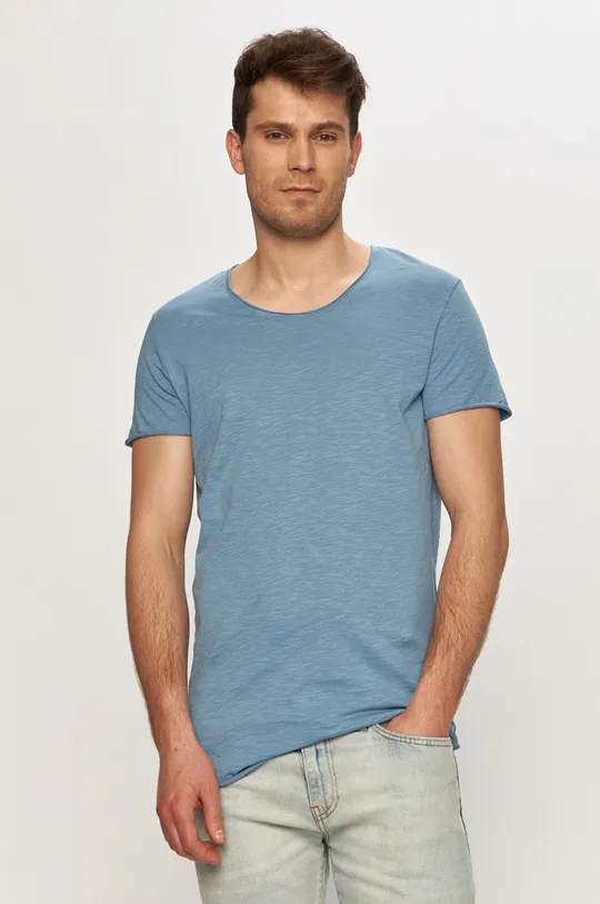 niebieski Jack & Jones - T-shirt Męski