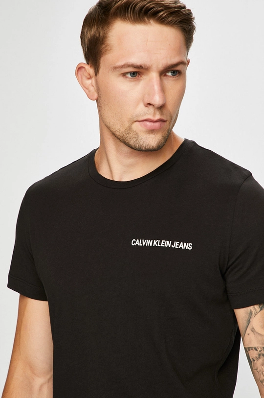 czarny Calvin Klein Jeans - T-shirt J30J307852