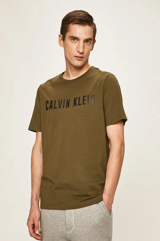 zelená Calvin Klein Performance - Pánske tričko