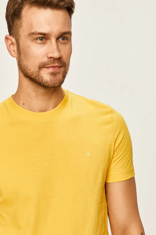 žltá Calvin Klein - Tričko