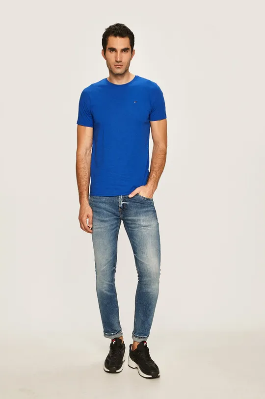 Tričko Tommy Jeans DM0DM04577 modrá