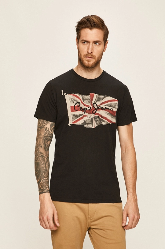 fekete Pepe Jeans - T-shirt