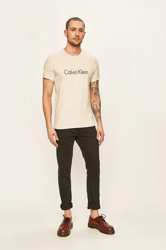Calvin Klein Underwear - Pánske tričko béžová
