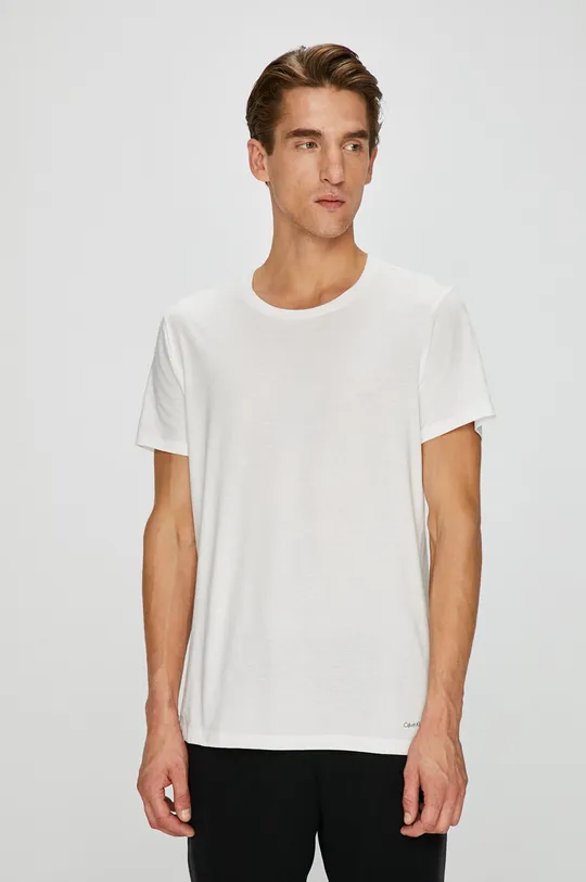 biały Calvin Klein Underwear - T-shirt (2-pack) Męski