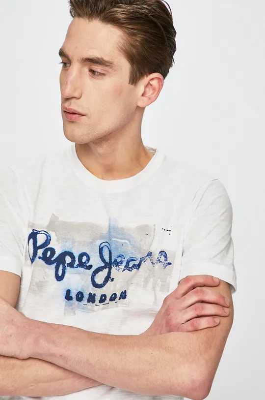 biały Pepe Jeans - T-shirt