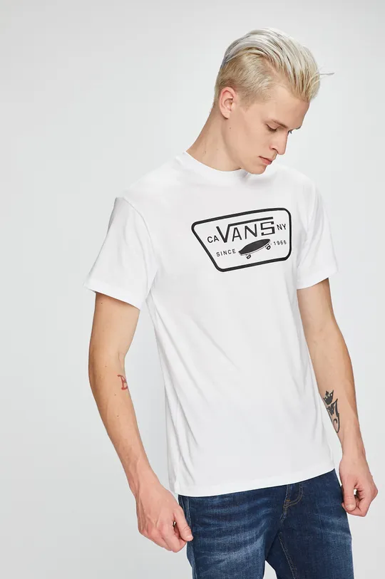 fehér Vans - T-shirt Férfi