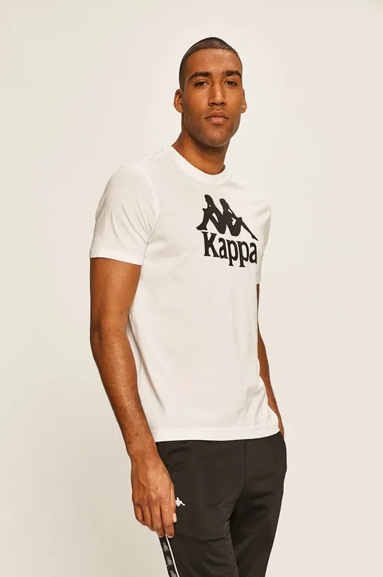 fehér Kappa - T-shirt Férfi
