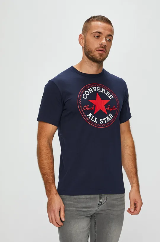 granatowy Converse - T-shirt Męski
