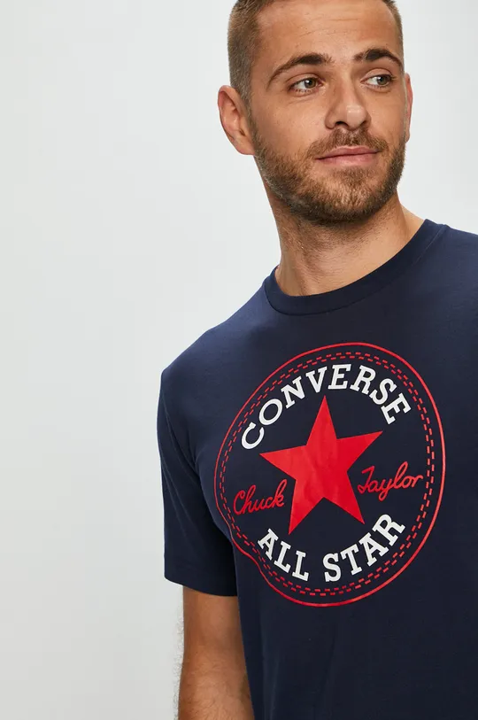tmavomodrá Converse - Pánske tričko