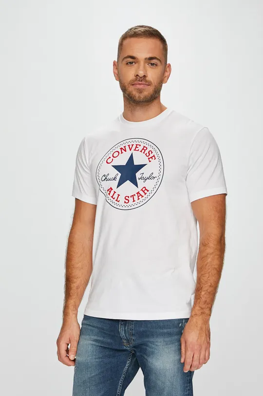 λευκό Converse - Μπλουζάκι Ανδρικά