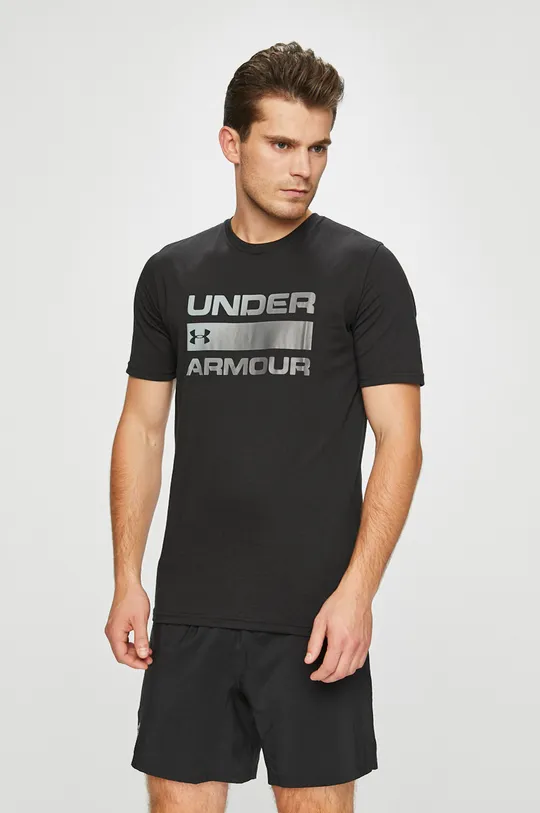 czarny Under Armour t-shirt Męski