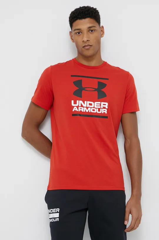 czerwony Under Armour - T-shirt 1326849 Męski