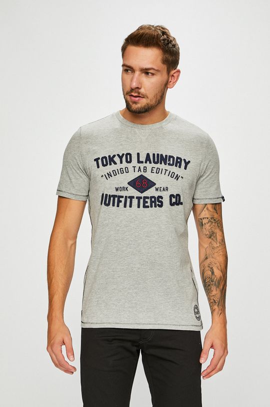 svetlosivá Tokyo Laundry - Pánske tričko Pánsky