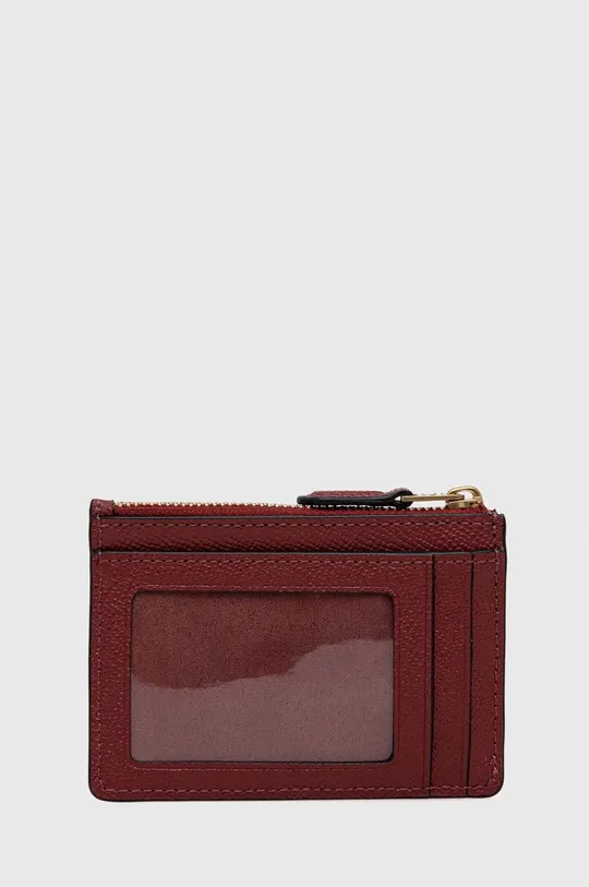 Kožená peňaženka Coach červená