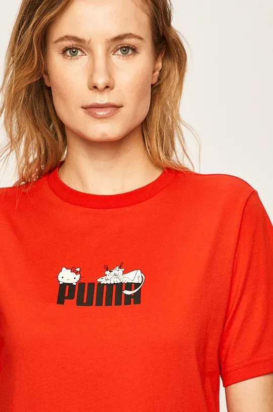červená Puma - Tričko x Hello Kitty 597141 Dámsky