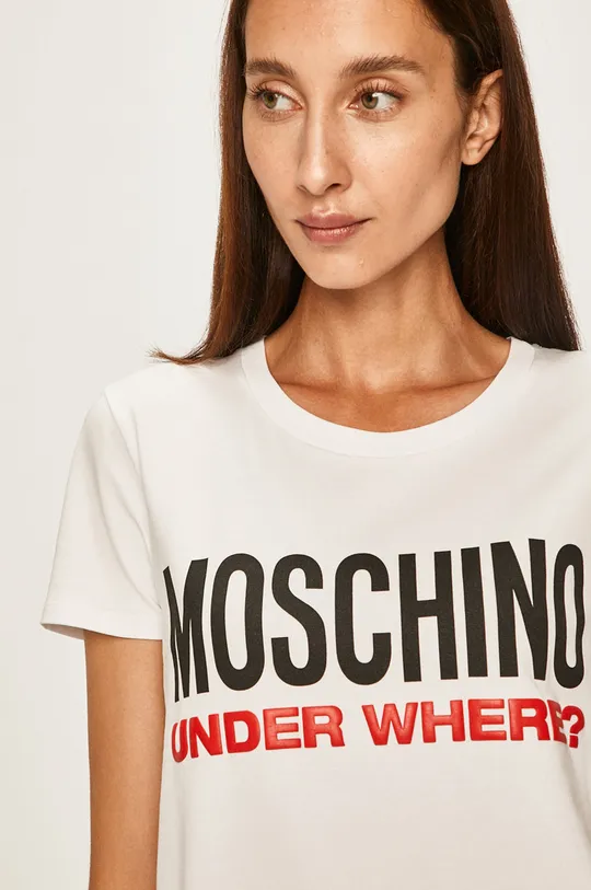 білий Moschino Underwear - Піжамна футболка Жіночий
