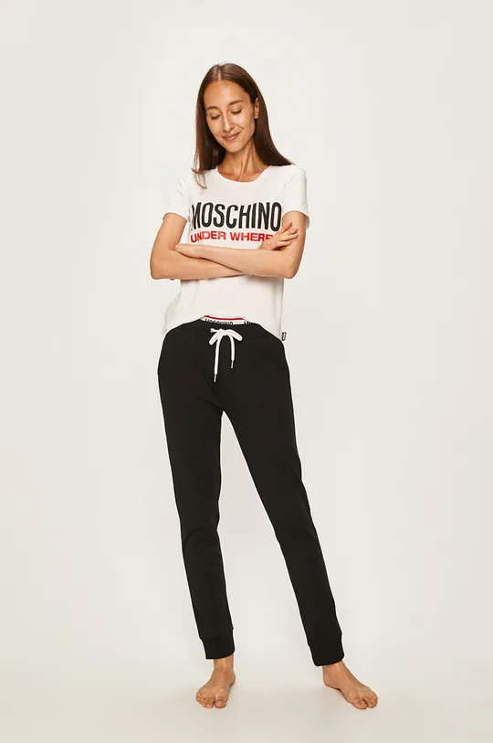 Moschino Underwear - Піжамна футболка білий