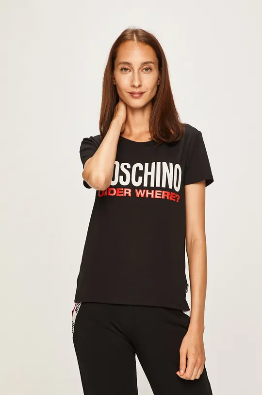 čierna Moschino Underwear - Pyžamové tričko Dámsky