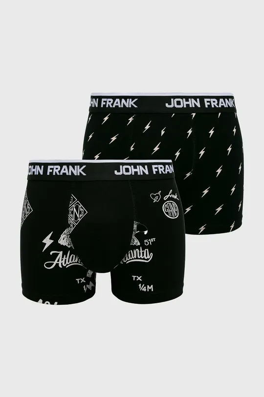 čierna John Frank - Boxerky Pánsky