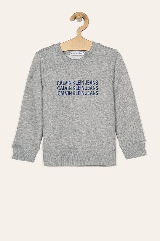 svetlosivá Calvin Klein Jeans - Detská mikina 104-176 cm Chlapčenský