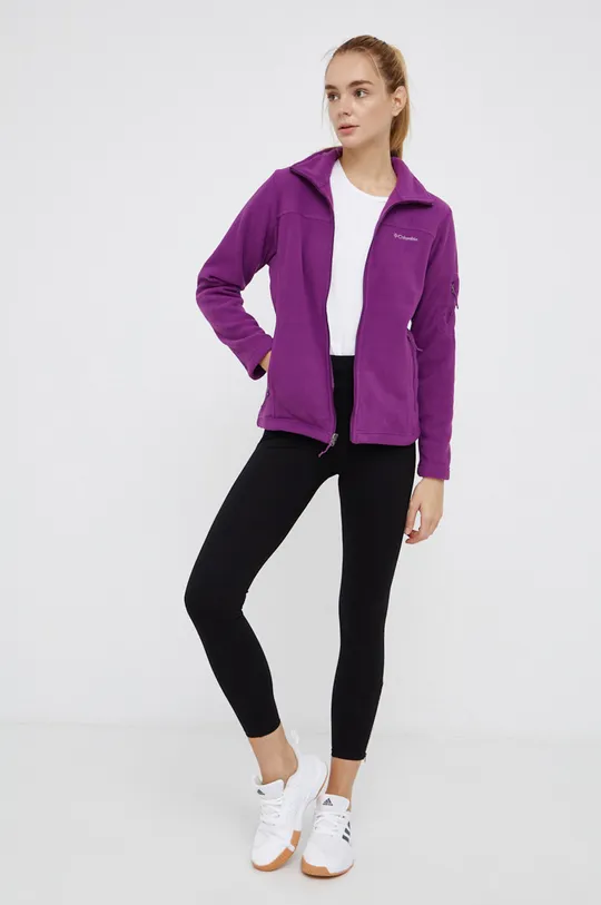 Columbia sports sweatshirt Fast Trek II violet