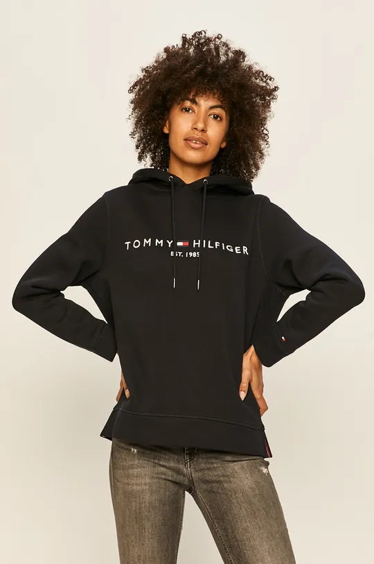 tmavomodrá Tommy Hilfiger - Mikina Dámsky