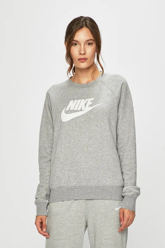 szary Nike Sportswear - Bluza Damski