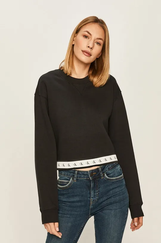 czarny Calvin Klein Jeans - Bluza J20J212598