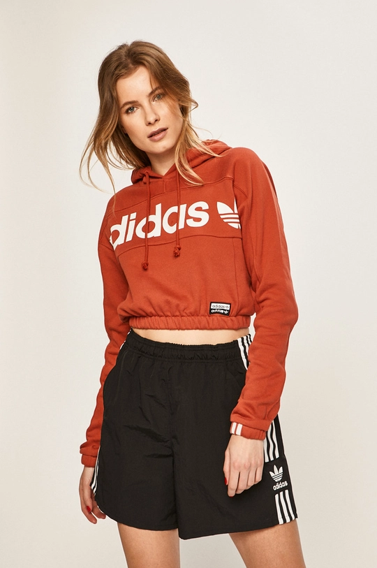 červená adidas Originals - Mikina FH7636 Dámsky