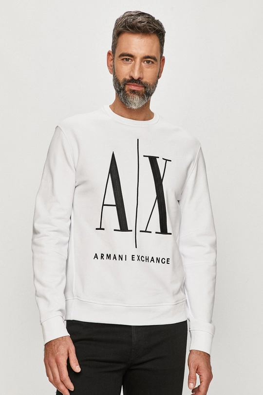 biela Armani Exchange - Mikina