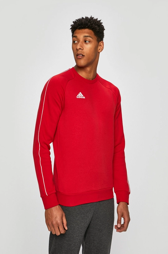 czerwony adidas Performance - Bluza CV3961 Męski