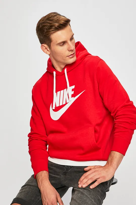 czerwony Nike Sportswear - Bluza Męski