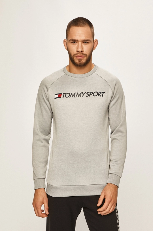 Tommy Sport - Bluza cu elastan gri S20S200280