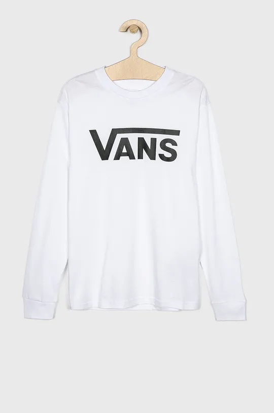 Vans - Detské tričko s dlhým rukávom 122-174 cm biela