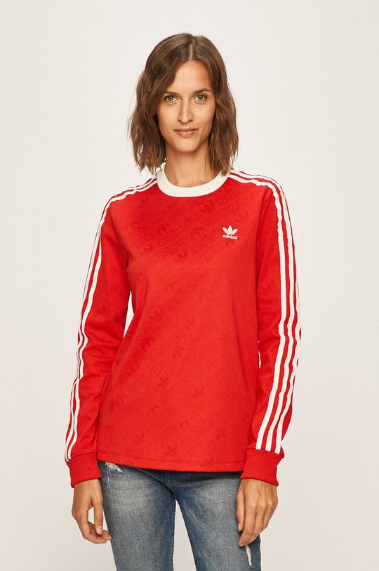 červená adidas Originals - Tričko s dlhým rukávom Dámsky