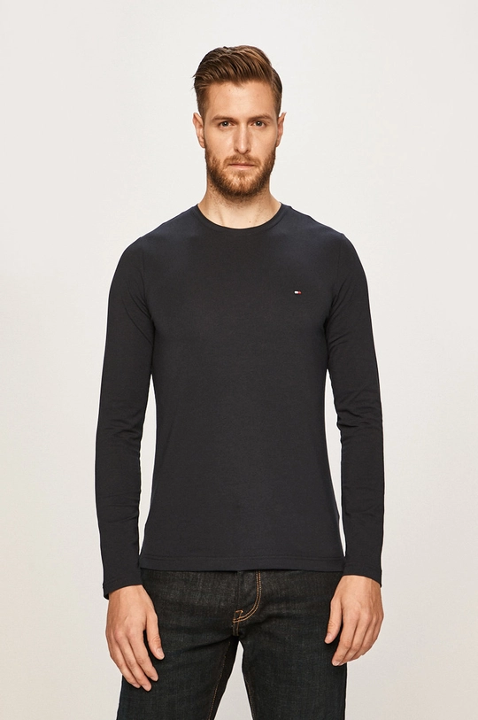 granatowy Tommy Hilfiger longsleeve Męski