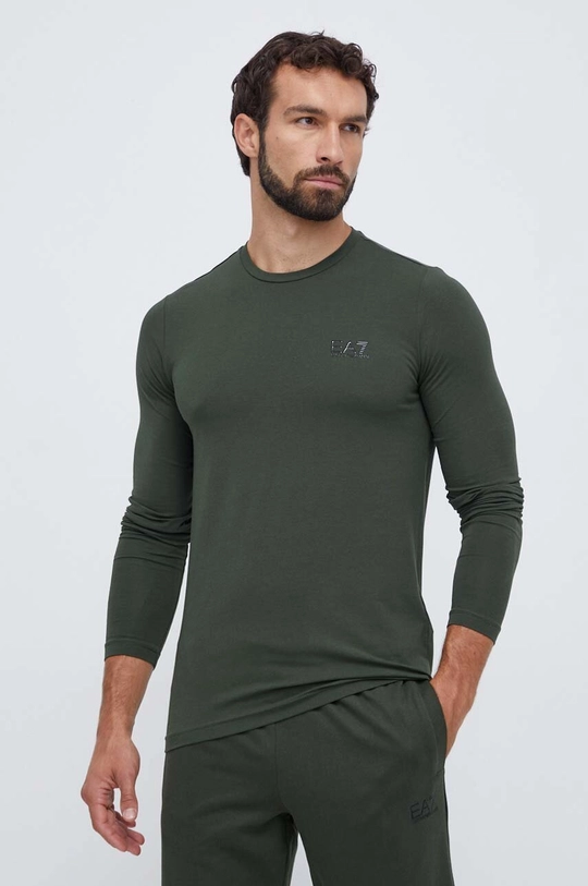 EA7 Emporio Armani Longsleeve με ελαστάν πράσινο PJM5Z.8NPT55