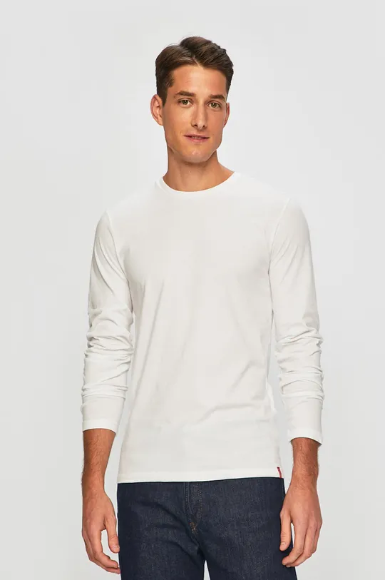 biela Levi''s - Pánske tričko s dlhým rukávom' Pánsky