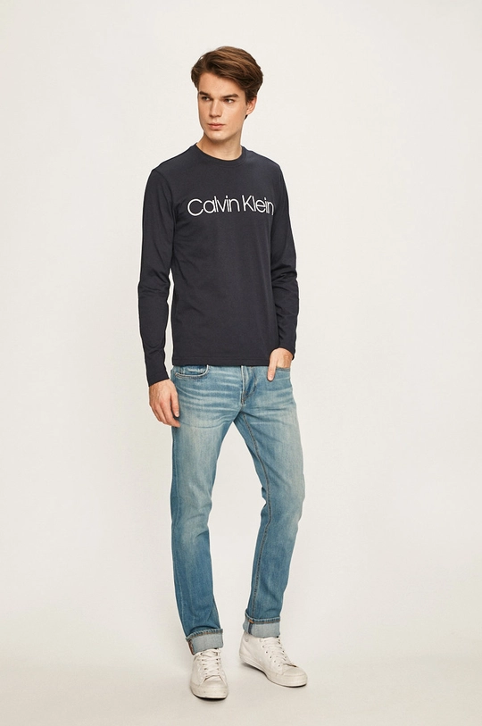 Calvin Klein - Longsleeve granatowy