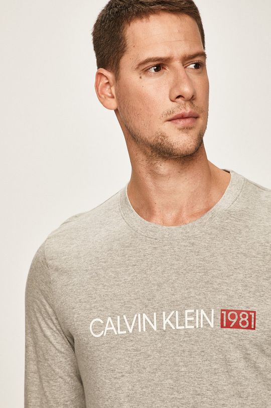 Calvin Klein Underwear - Pánske tričko s dlhým rukávom sivá
