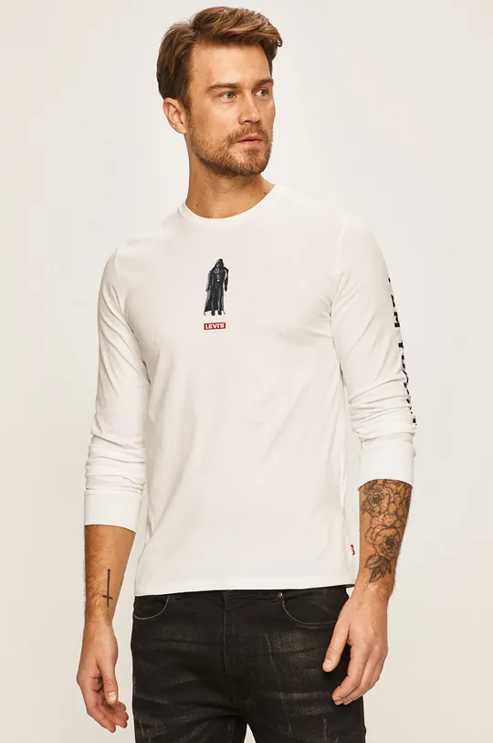 biela Levi's - Pánske tričko s dlhým rukávom x Star Wars Pánsky
