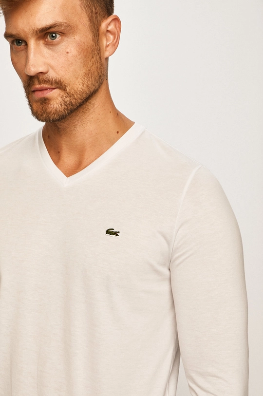 biały Lacoste - Longsleeve TH6711