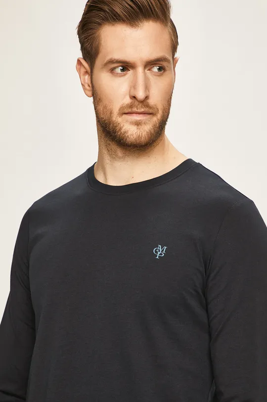 tmavomodrá Marc O'Polo - Pánske tričko s dlhým rukávom Pánsky