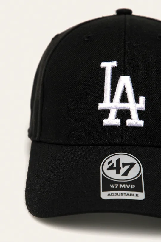47 brand - Czapka MLB Los Angeles Dodgers czarny