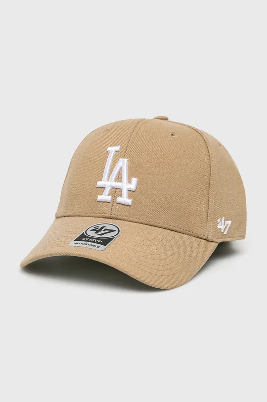 beżowy 47brand - Czapka MLB Los Angeles Dodgers Męski