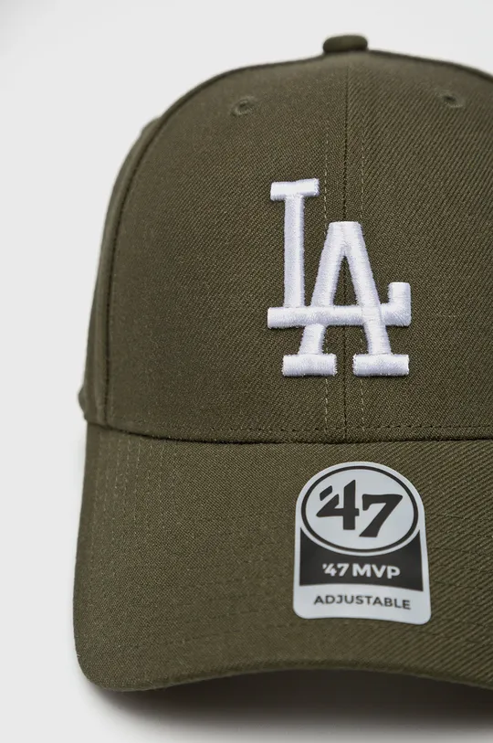 47 brand - Czapka MLB Los Angeles Dodgers zielony