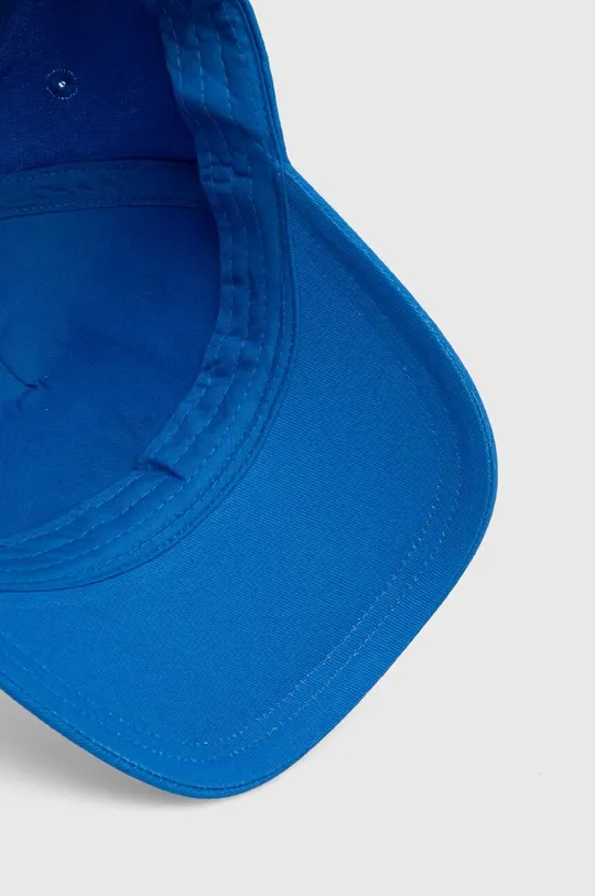 niebieski Armani Exchange czapka z daszkiem bawełniana