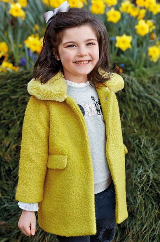 žltá Mayoral - Detský kabát 92-134 cm Dievčenský