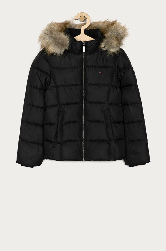 czarny Tommy Hilfiger - Kurtka puchowa dziecięca 128-176 cm KG0KG04682 Dziewczęcy