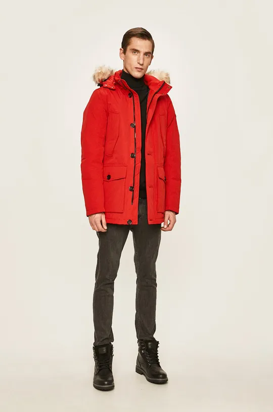 Tom Tailor Denim - Rövid kabát piros